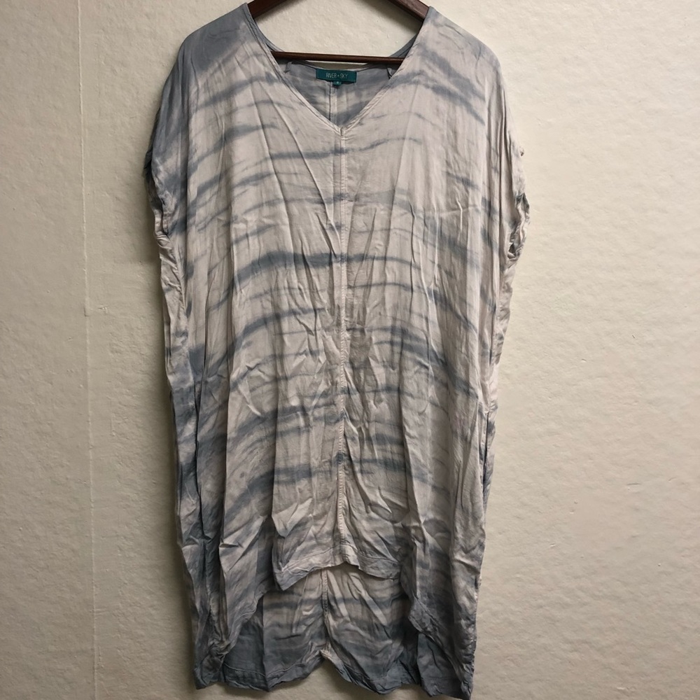 River + Sky Flowing Mini Dress